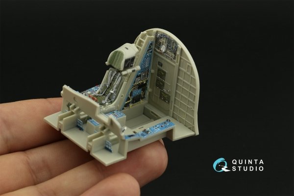Quinta Studio QD48018 Su-34 3D-Printed coloured Interior on decal paper (KittyHawk) 1/48