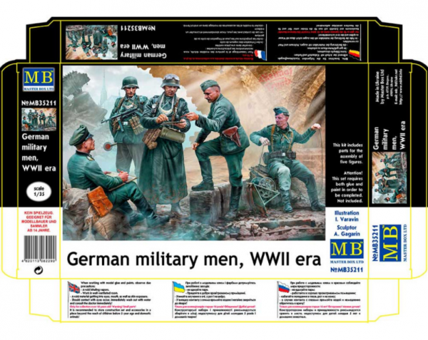Master Box 35211 German military men, WWII era 1/35