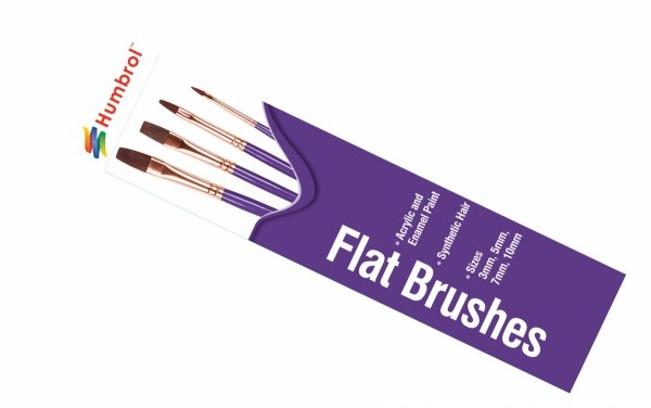 Humbrol AG4305 Brush Pack - Flat 3, 5, 7, 10