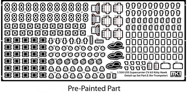 MK1 Design MS-35048 CV-64 Constellation Detail-up Part DX for Trumpeter 1/350