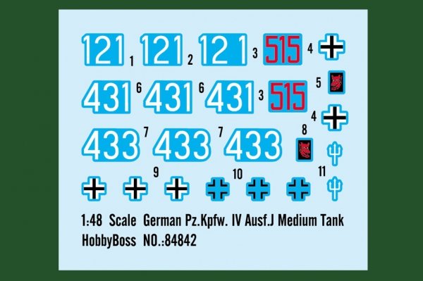 Hobby Boss 84842 German Pz.Kpfw. IV Ausf.J Medium Tank 1/48