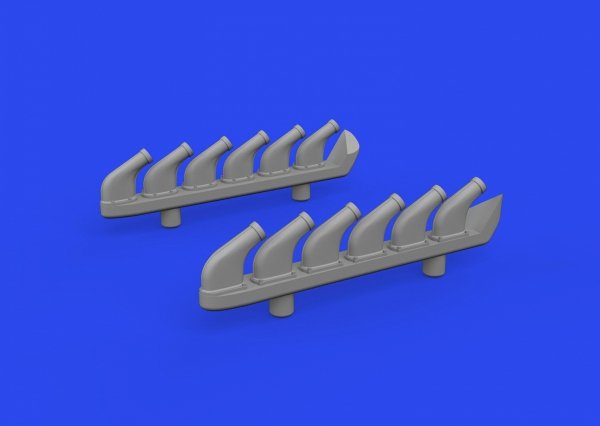Eduard 672358 P-51D exhaust stacks PRINT EDUARD 1/72
