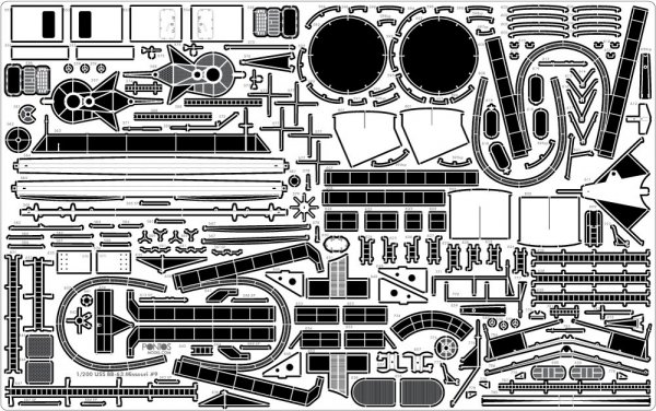 Pontos 22004F1 USS BB-61 Iowa 1944 Detail Up Set (Without wooden deck) (1:200)