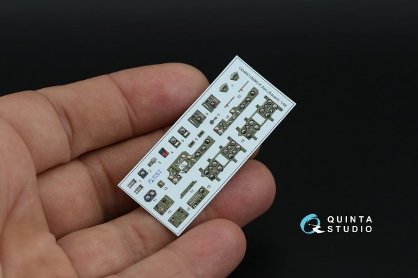 Quinta Studio QD48611 A6M2-K Zero 3D-Printed &amp; coloured Interior on decal paper (Eduard) 1/48