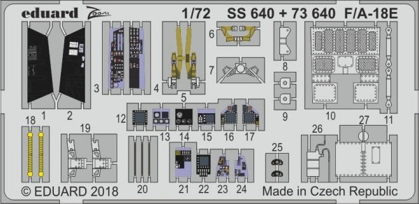 Eduard SS640 F/A-18E  Zoom set for ACADEMY 1/72