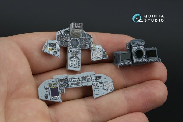 Quinta Studio QDS+32229 Tornado IDS German 3D-Printed &amp; coloured Interior on decal paper (Italeri) (Small version) (with 3D-printed resin parts) 1/32
