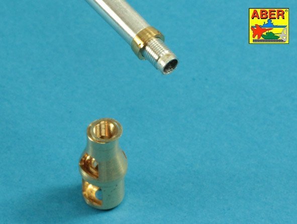 Aber 35L-231 10,5cm KwK L/70 barrel with double baffle muzzle brake for German Pz.Kpfw. VII Lowe 1/35 1/35