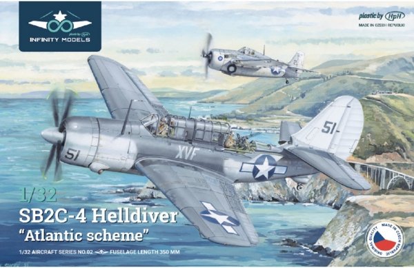 Infinity Models INF3202 Curtiss SB2C-4 Helldiver - Atlantic Scheme 1/32