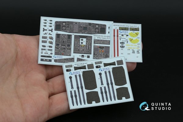 Quinta Studio QD35164 HH-60G Pave Hawk 3D-Printed &amp; coloured Interior on decal paper (Kitty Hawk) 1/35