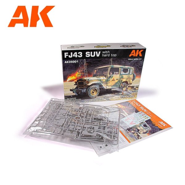 AK Interactive AK35001 FJ43 SUV WITH HARD TOP 1/35
