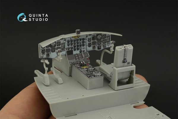 Quinta Studio QD35123 CH-47A 3D-Printed coloured Interior on decal paper (Trumpeter) 1/35