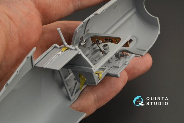 Quinta Studio QD32134 Gloster Gladiator Mk I 3D-Printed &amp; coloured Interior on decal paper (ICM) 1/32