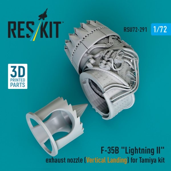 RESKIT RSU72-0291 F-35B "Lightning II" exhaust nozzle (Vertical Landing) for Tamiya kit (3D printed) (1/72)