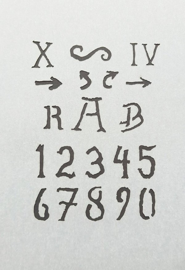 RT-Diorama 35609 Airbrush Stencil: Painted Symbols 1/35