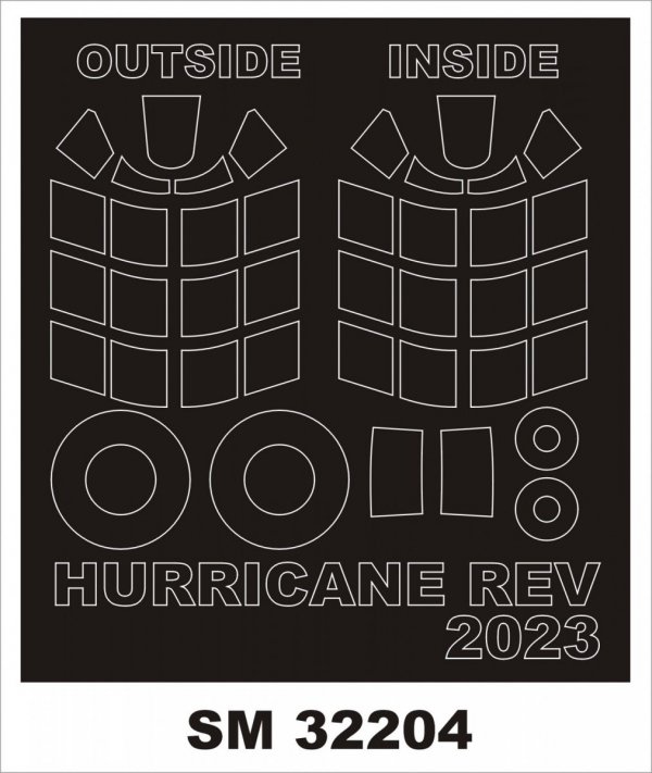 Montex SM32204 HURRICANE IIB for REVELL 1/32