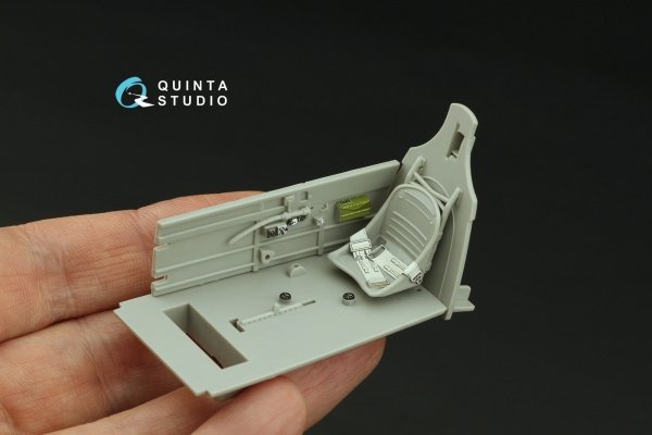 Quinta Studio QD32146 P-40B Warhawk 3D-Printed &amp; coloured Interior on decal paper (Trumpeter) 1/32