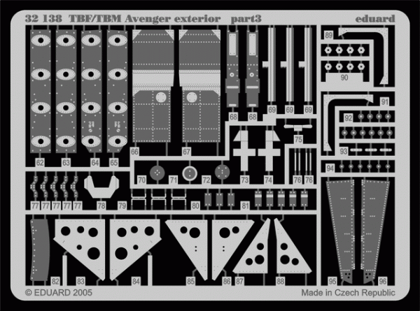 Eduard 32138 TBF/ TBM exterior 1/32 TRUMPETER