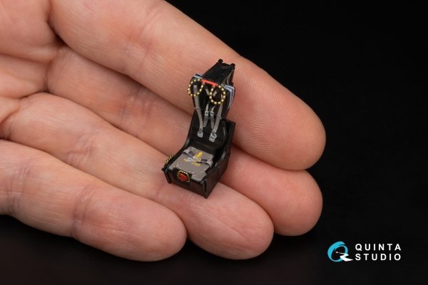 Quinta Studio QD+48489 F-4J Phantom II 3D-Printed &amp; coloured Interior on decal paper (Academy) (with 3D-printed resin parts) 1/48