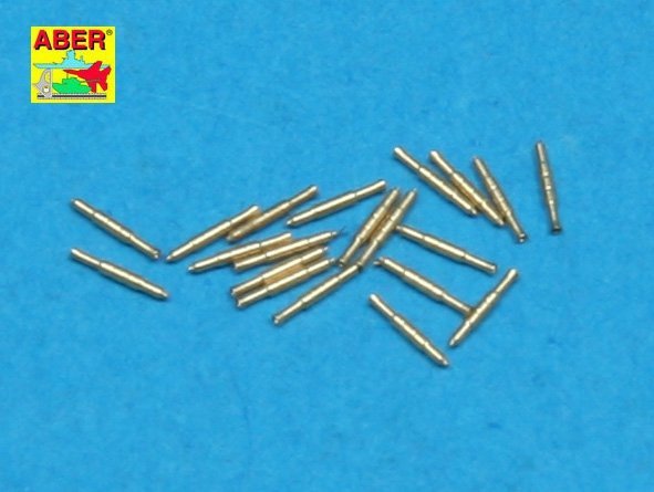 Aber 350L-32 Set of 20 pcs 0,5in (12,7mm) Vickers Mk.III machine gun barrels for Royal Navy ships (1:350)