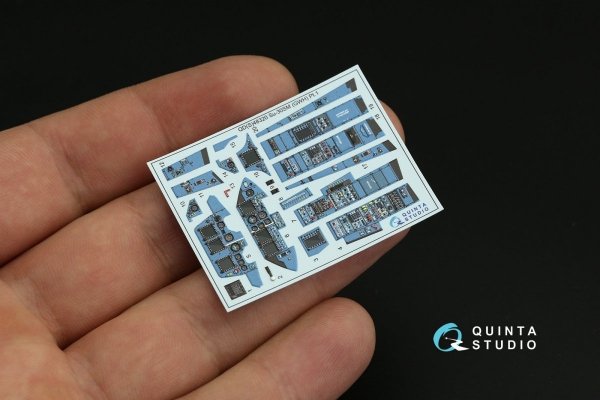 Quinta Studio QD48320 Su-30SM 3D-Printed &amp; coloured Interior on decal paper (GWH) 1/48