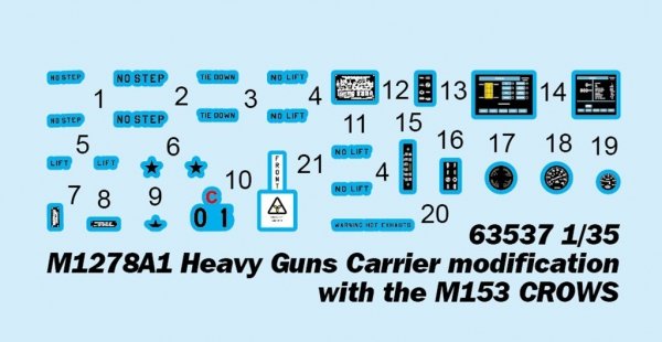 I Love Kit 63537 M1278A1 Heavy Guns Carrier Modification With The M153 CROWS 1/35