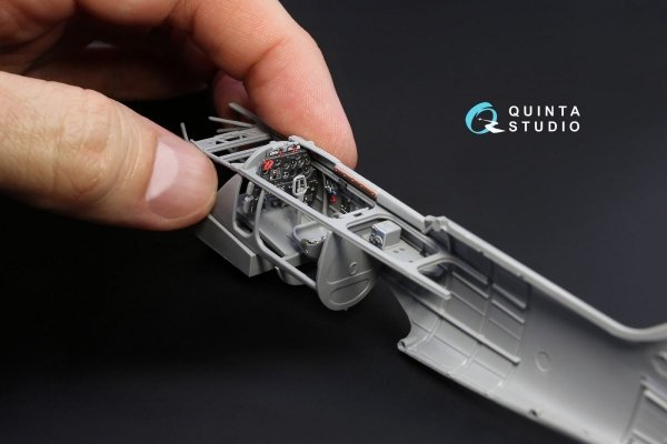 Quinta Studio QD48066 La-5FN 3D-Printed &amp; coloured Interior on decal paper (for Zvezda kit) 1/48
