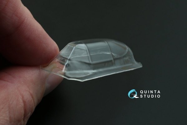 Quinta Studio QC48020 Yak-1B correction vacuformed clear canopy 1 pcs (for Accurate miniatures/Zvezda/Eduard kit) 1/48