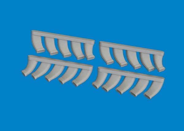 Eduard 6481073 Mosquito exhaust stacks PRINT TAMIYA 1/48