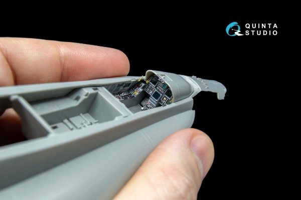 Quinta Studio QD48042 F/A-18A 3D-Printed &amp; coloured Interior on decal paper (for Kinetic) 1/48