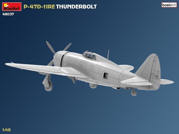 MiniArt 48037 P-47D-11RE Thunderbolt. Basic Kit 1/48