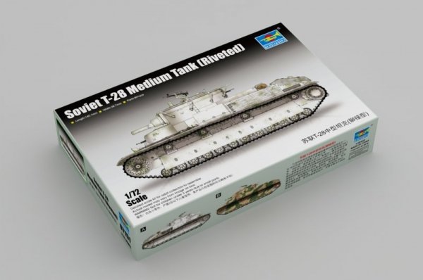 Trumpeter 07151 Soviet T-28 Medium Tank (Riveted) 1:72