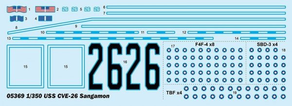 Trumpeter 05369 USS CVE-26 Sangamon 1/350