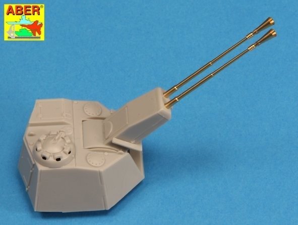 Aber 72L-61 Dwie lufy 5,5cm do niemieckich Zwilling Flakpanzers / Two 5,5cm barrels for German Zwilling Flakpanzers 1/72