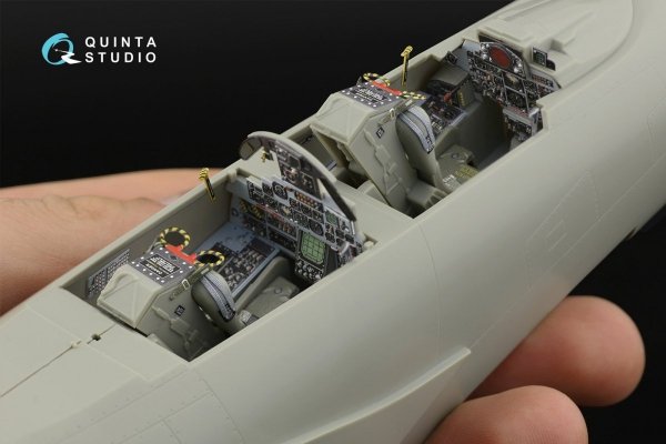 Quinta Studio QD32039 F-4E 3D-Printed &amp; coloured Interior on decal paper (Revell) 1/32
