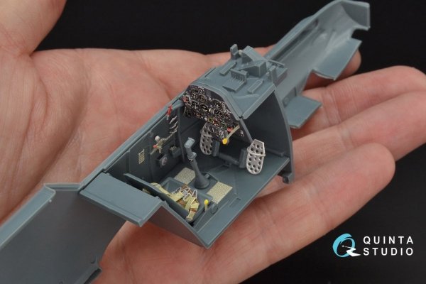 Quinta Studio QD32048 Bf 109E-3 3D-Printed &amp; coloured Interior on decal paper (for Eduard kit) 1/32