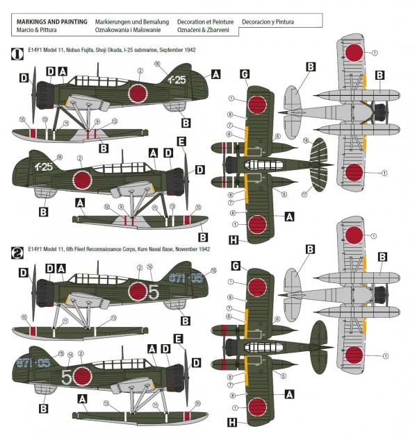 Hobby 2000 72034 Kugisho E14Y1 Model 11 &quot;Glen&quot; 1/72