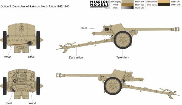 Gecko Models 16GM0012 German 7,5 cm Pak 40 Anti-Tank Gun Early Prod. 1/16