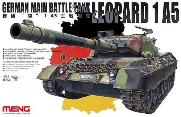 Meng Model TS-015 GERMAN MAIN BATTLE TANK LEOPARD 1 A5 (1:35)