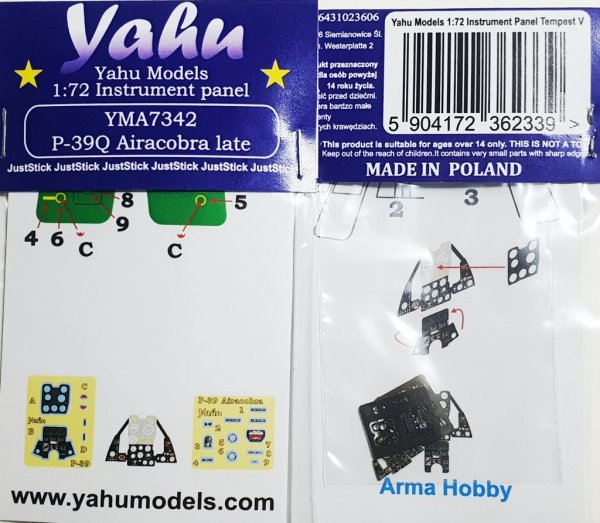 Yahu YMA7342 P-39Q Aircobra late Arma Hobby 1/72