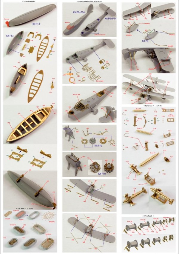 Pontos 23007F1 HMS RODNEY 1942 Detail Up Set 1/200