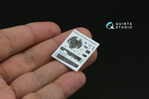 Quinta Studio QD48620 A-4F Skyhawk 3D-Printed &amp; coloured Interior on decal paper ( Hobby Boss ) 1/48