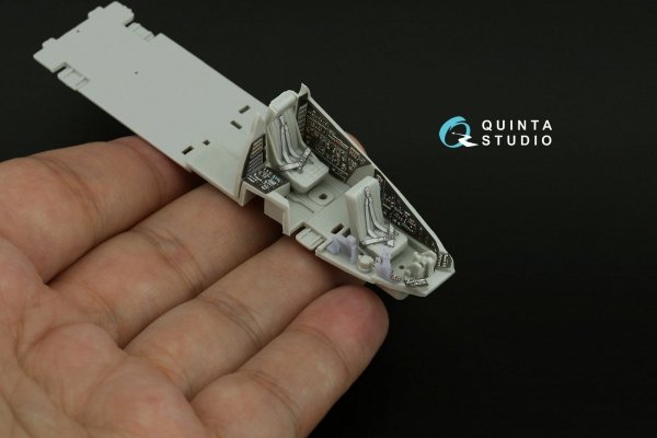 Quinta Studio QD+72185 Mi-24V NATO 3D-Printed &amp; coloured Interior on decal paper (Hobby Boss/ARK Models) (with 3D-printed resin parts) 1/72