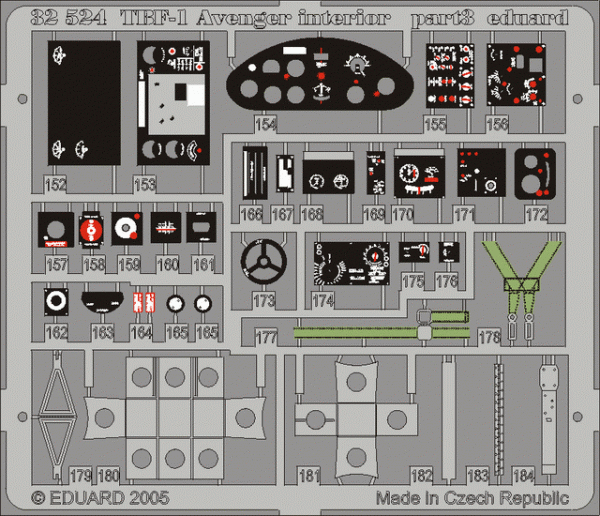 Eduard 32524 TBF-1 interior 1/32 TRUMPETER