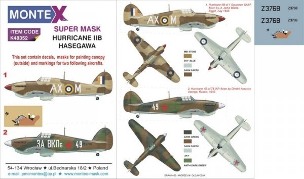 Montex K48352 HURRICANE IIB 1/48