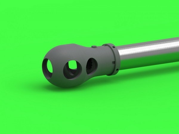 Master GM-35-047 A34 Comet - 77mm HV gun barrel &amp; Besa MG barrels with resin mounts (for Tamiya kit) 1/35