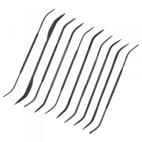 Modelcraft PFL6003 10 Pce Medium Cut Double Ended Riffler Files Set