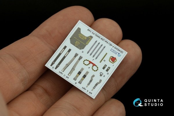 Quinta Studio QD48245 F-4EJ Kai 3D-Printed &amp; coloured Interior on decal paper (ZM SWS) 1/48