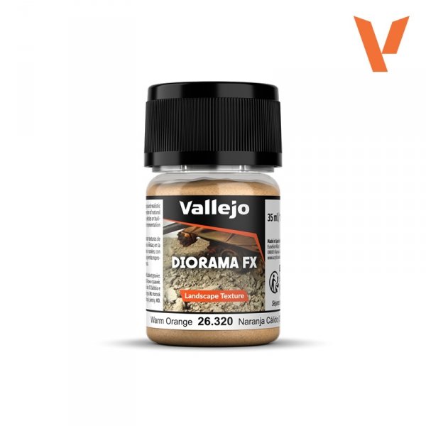 Vallejo 26320 Warm Orange 0.1-1 mm - Diorama FX Landscape Texture 30ml