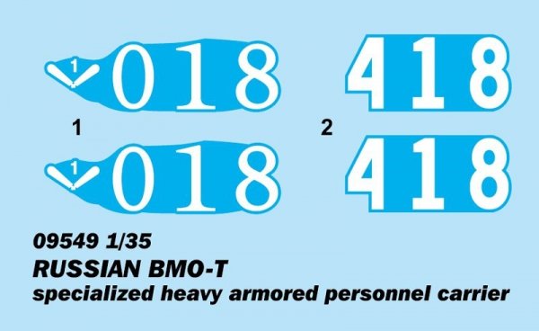 Trumpeter 09549 Russian BMO-T specialized heavy armored personnel carrier 1/35