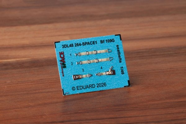 Eduard 3DL48264 Bf 109G seatbelts SPACE for  1/48